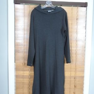 Baxter & Wells Gray Hooded Maxi Dress Size M
